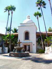 Shelter Pointe Hotel Fountain and Facade