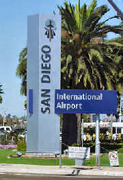 San Diego Airport Sign