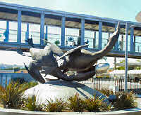 Statue at San Diego Airport Terminal 2