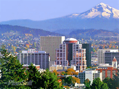 View of Portland from the Pittock Mansion